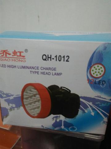 Lanterna de cabeça 12 LEDs recarregável;) entrega grátis