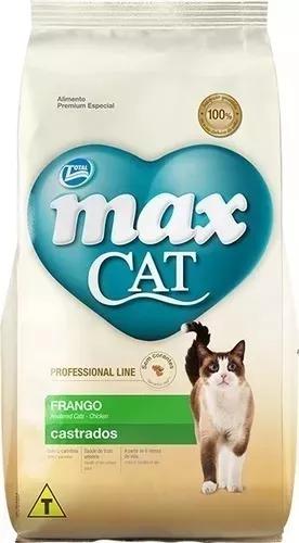 Ração Max Cat Para Gatos Castrados 20kg