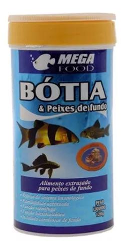 Ração Mega Food Botia Peixes De Fundo 120g Com Alho