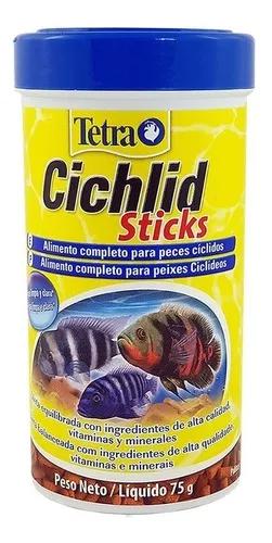 Ração Tetra Cichlid Sticks 75g Para Peixe Ciclídeo