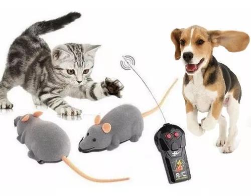Rato Eletrônico Brinquedo Pet Gato Cachorro Controle R