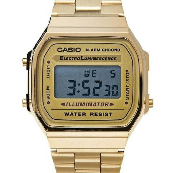 Relógio Casio Retrô Dourado A168