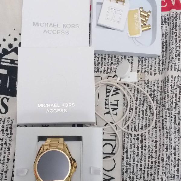 Relógio Michael Kors Access Smartwatch Mkt5001 Dourado