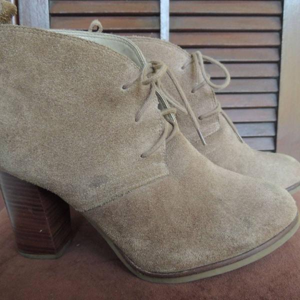 ankle boot couro marrom