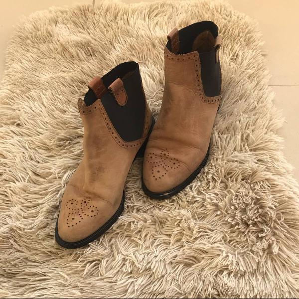 bota zara - ankle boot western