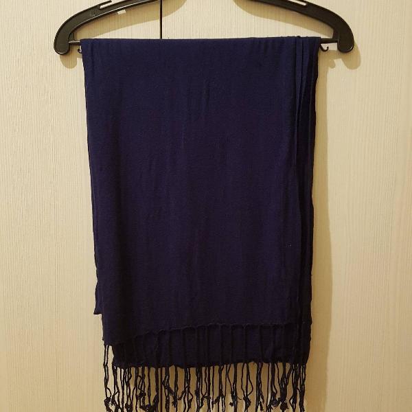 pashmina azul marinho