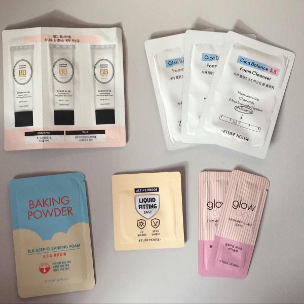 10 sachês skincare coreano