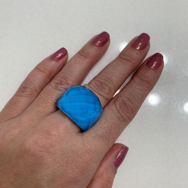 anel swarovski nirvana flash azul