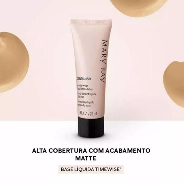 base líquida acabamento matte mary kay timewise - cor beige