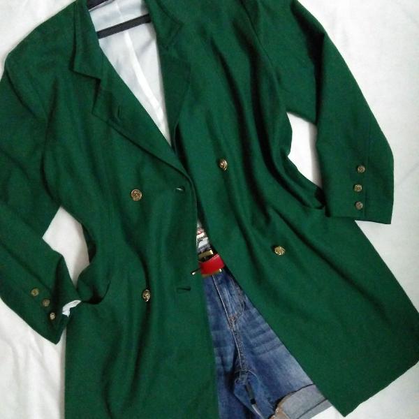 casaco em lã verde bandeira!!!!!
