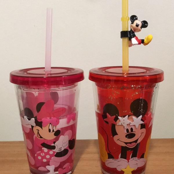 copos infantis mickey and minnie