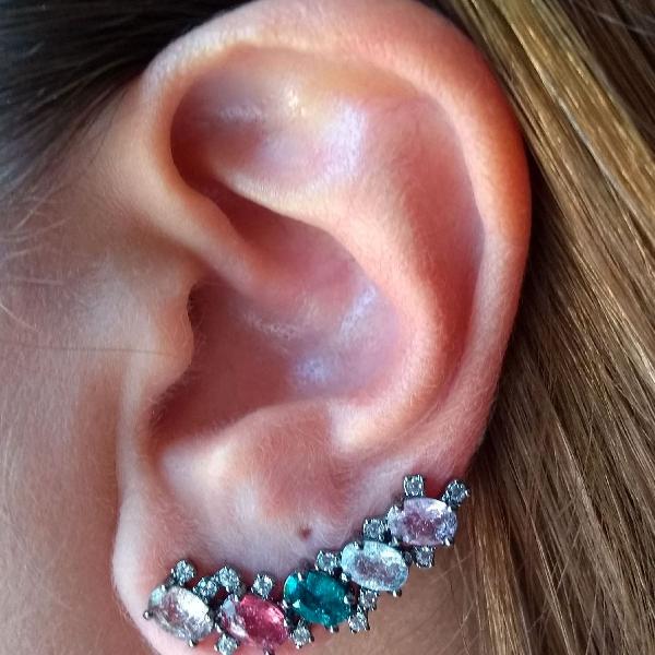 ear cuff colorido