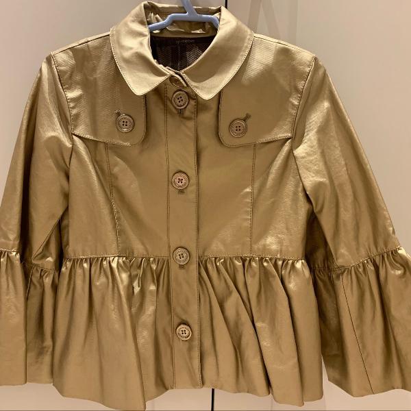 jaqueta dourada burberry 8 anos