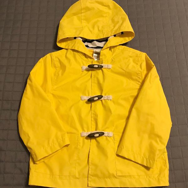 jaqueta importada impermeável amarela com gorro