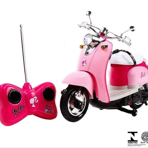 moto scooter da boneca barbie com controle remoto