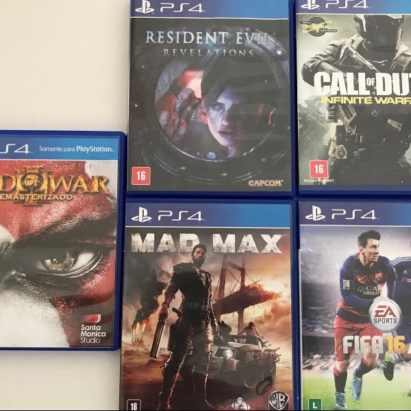 5 jogos ps4