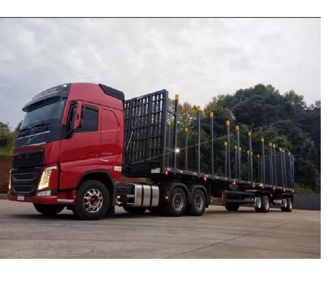 VOLVO FH 500 GLOBETROTTER 6X4 2016 + BITREM FLORESTAL 7 EIXO