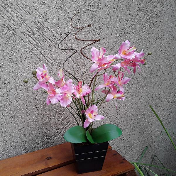 arranjo orquídea artificial delicada
