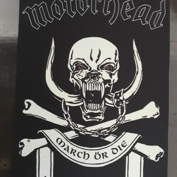 backpatch motorhead - march or die - 28x20