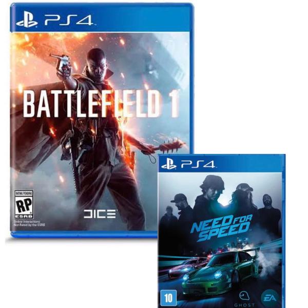 battlefield 1 + need for speed ps4