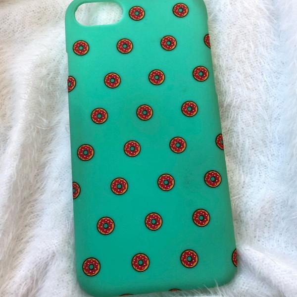 capinha iphone 8 verde doughnuts