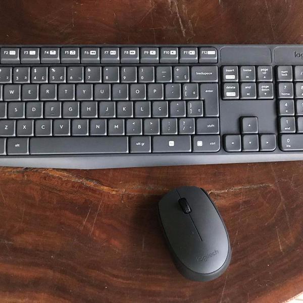 combo mouse + teclado logitech mk235 wireless