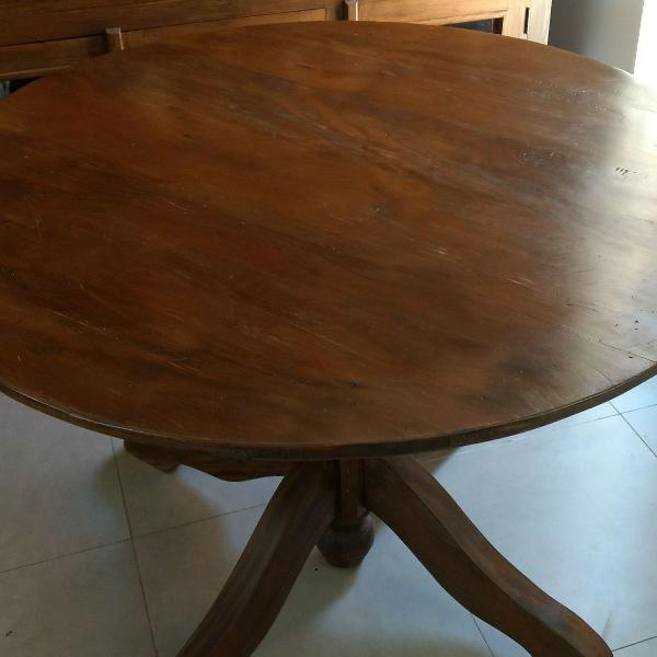 mesa rustica de madeira de demolição