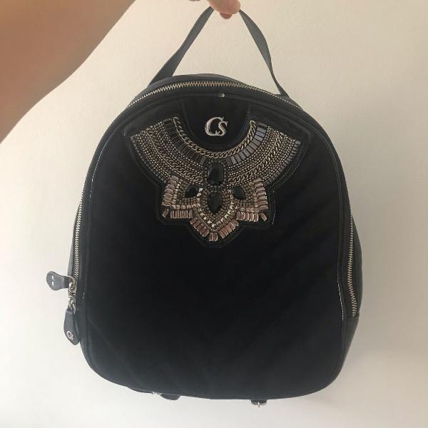 mochila carmen steffens bordada