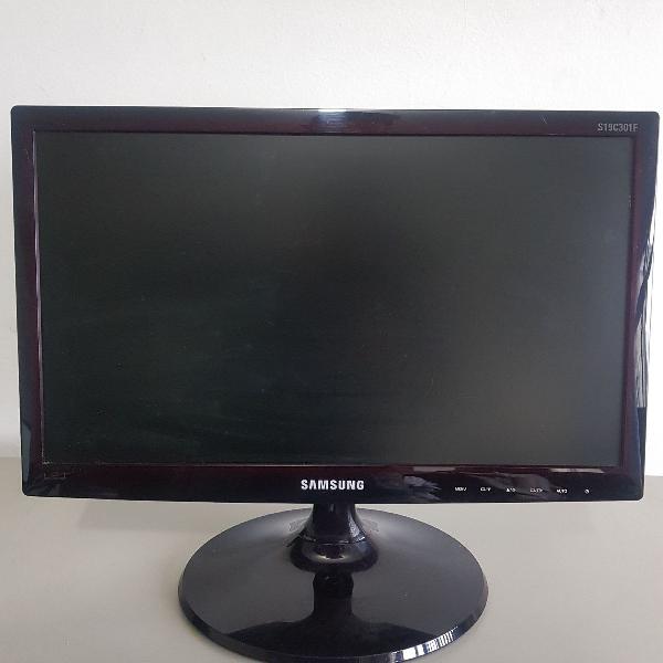 monitor LED s19c301f samsung 18,5 polegadas