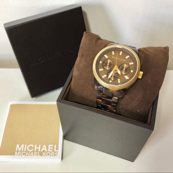 relógio tartaruga michael kors