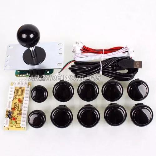 2 Kit Sanwa Completo!manche Original E Botões Paralelos!!!