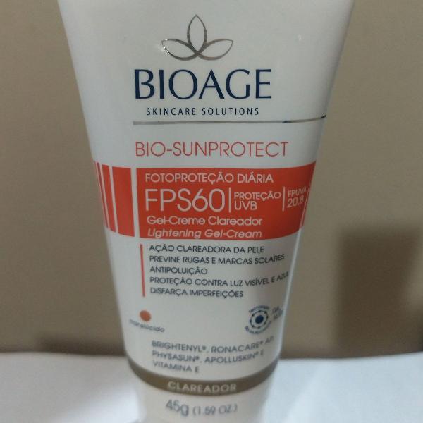 Bio-Sunprotect FPS60 - Clareador Translúcido - 45g