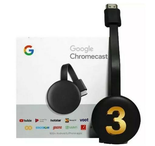 Chromecast (Youtube e Netflix do Celular na TV (Entrego)