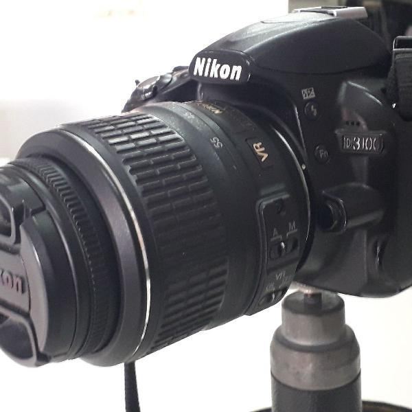 Câmera Nikon 3100 + Lente