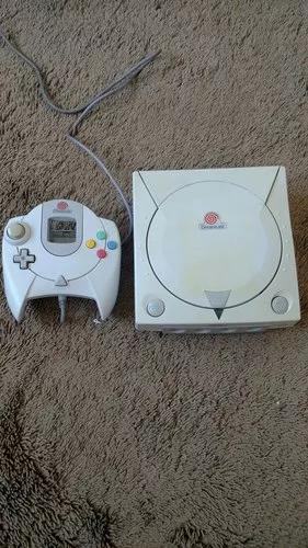 Dreamcast Um Controle E 5 Jogos