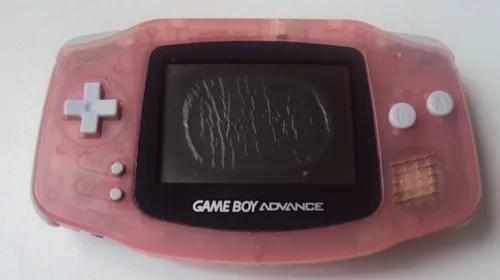 Game Boy Advance Rosa Translúcido Com Defeito