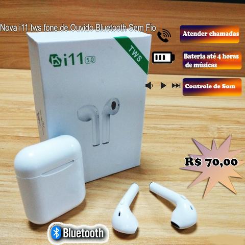 I11 Fone sem fio Bluetooth 5.0 Até 4 horas de músicas