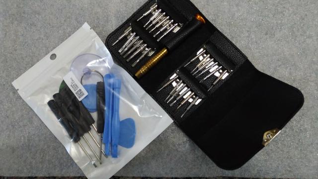 Kit ferramenta para celular c 25 bolsa + mini kit 11 pecas