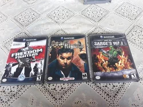 Lote Dead To Rights+army Men+freedom Fighters Game Cube Wii