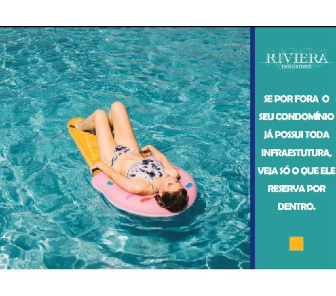 Riviera Residences 2 qts Suíte 58m² Varandão APROVEITE
