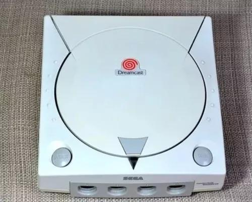 Sega Dreamcast Com 2 Controles, 1 Vmu, Boot E Jogos