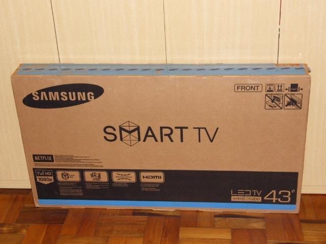 Smart Samsung led 43 pol full hd wifi Netflix zerada a