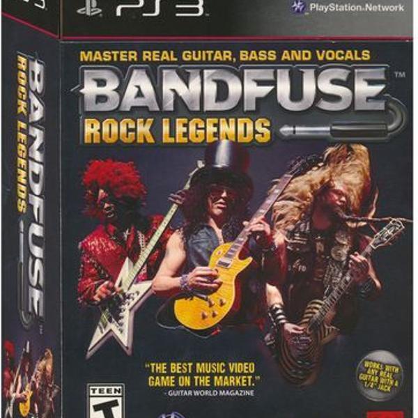 bandfuse: rock legends playstation 3 cabo + jogo