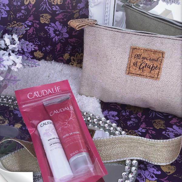 caudalie - france / kit necessite lip balm &amp; creme mãos