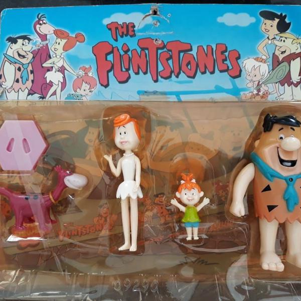 coleção com 8 bonecos dos flinstones - item de