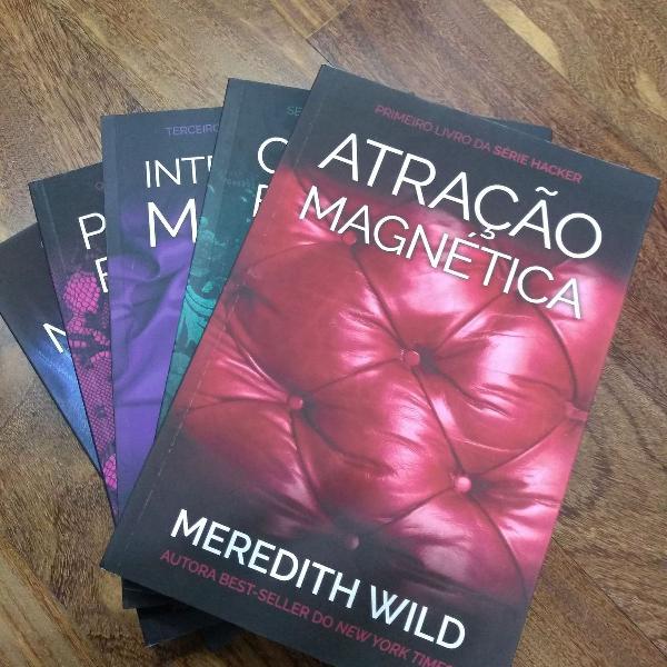 coleção hacker - 05 livros de meredith wild