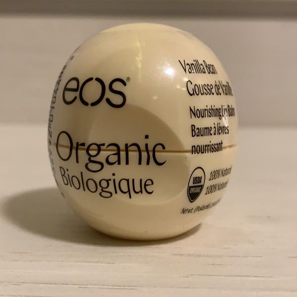 eos lip balm organic vanilla bean 100% natural