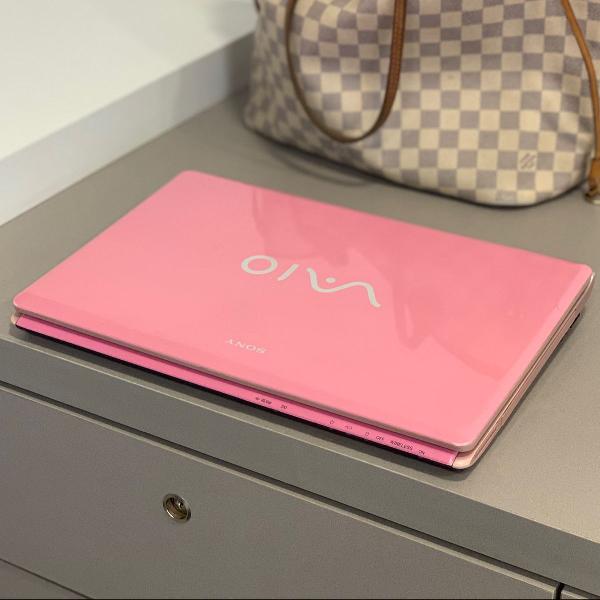 notebook vaio rosa