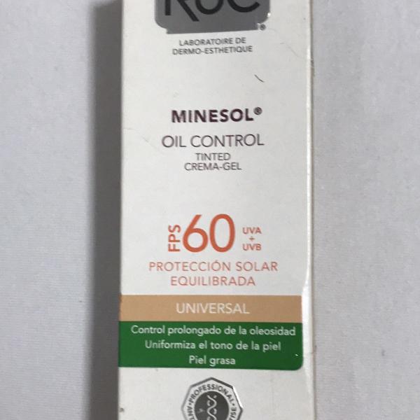 protetor solar minesol oil control tinted fps 60 gel creme