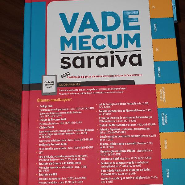 vade mecum Saraiva 2019, 27a edição